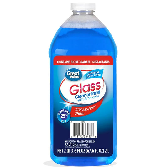 Great Value Glass Cleaner Refill (2pc)