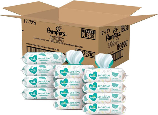 Pampers Sensitive Baby Wipes (12/72ct)