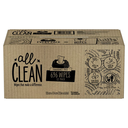 All Clean Baby Wipes (696ct)