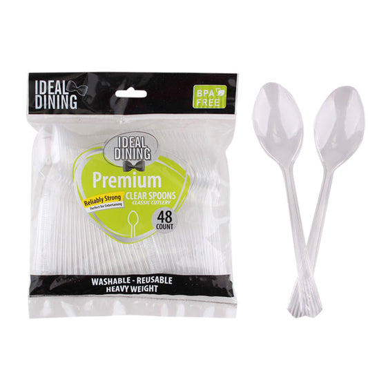 Premium Clear Plastic Ware (10/48pcs)