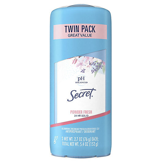 Secret Women's Solid Deodorant (3/TwinPacks)